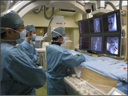 Saya saat berada di Jepang, mengerjakan "endovascular neurosurgery" bersama professor-professor disana untuk berbagai kasus kelainan pembuluh darah otak yang mengakibatkan stroke